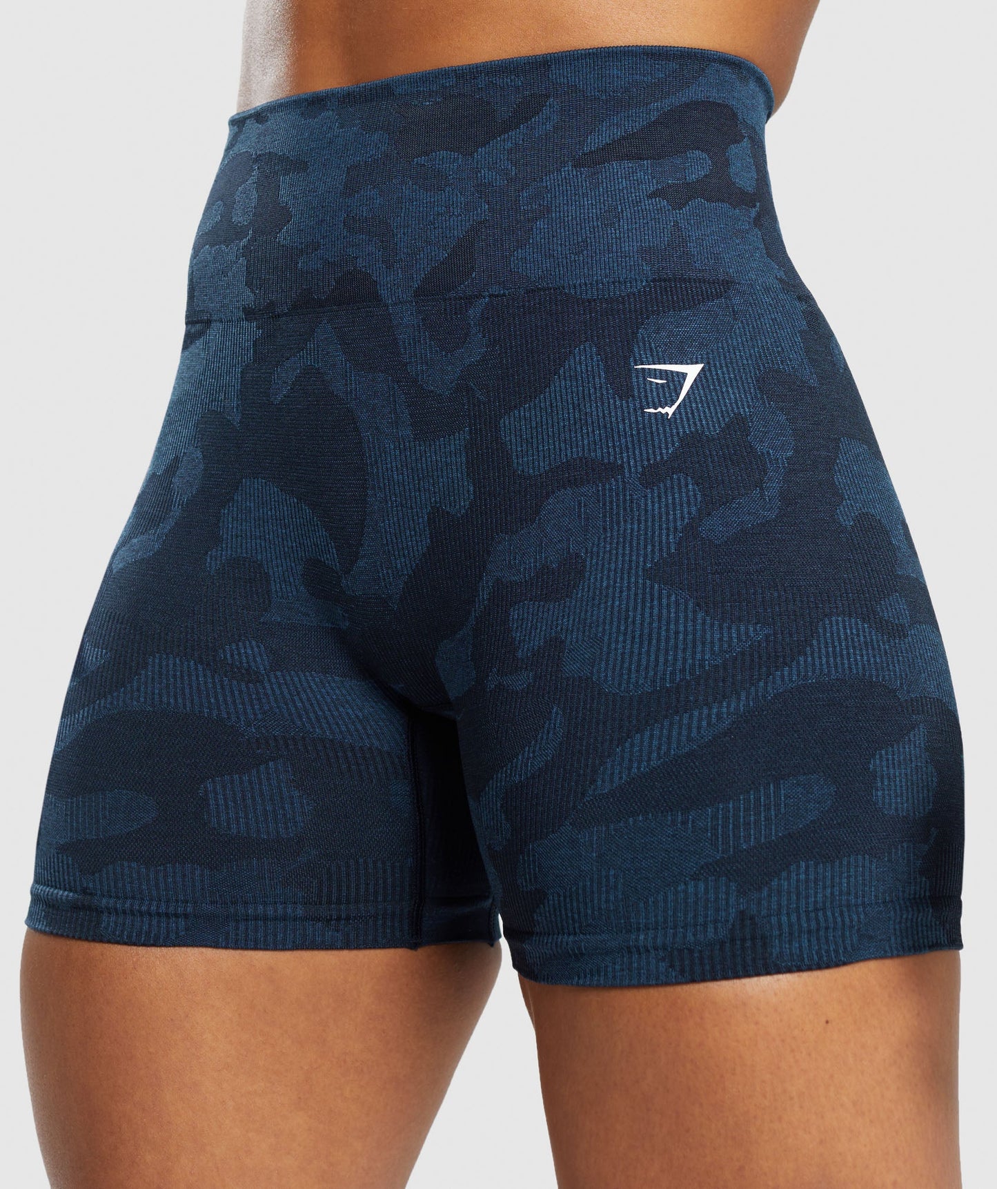 Adapt Camo Seamless Shorts - Midnight Blue/Ash Blue