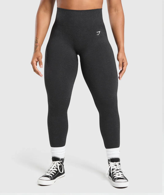 Adapt Fleck Seamless Leggings Mineral/Black