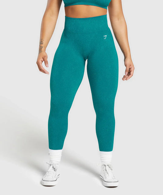 Adapt Fleck Seamless Leggings Ocean Teal/Artificial Teal