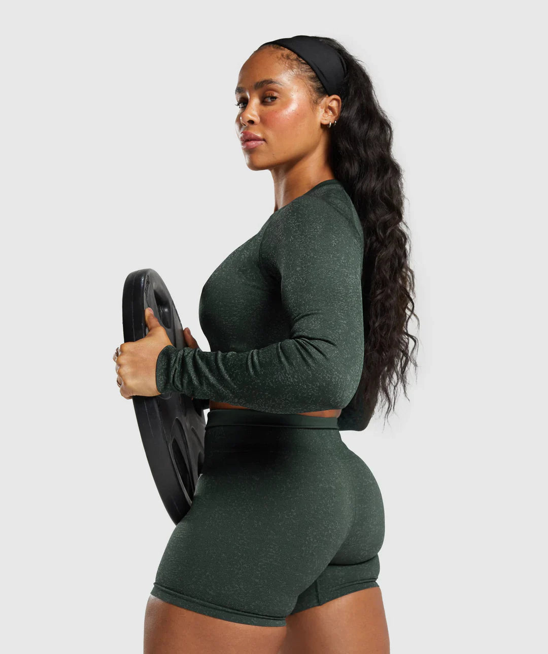 Adapt Fleck Seamless Long Sleeve Crop Top