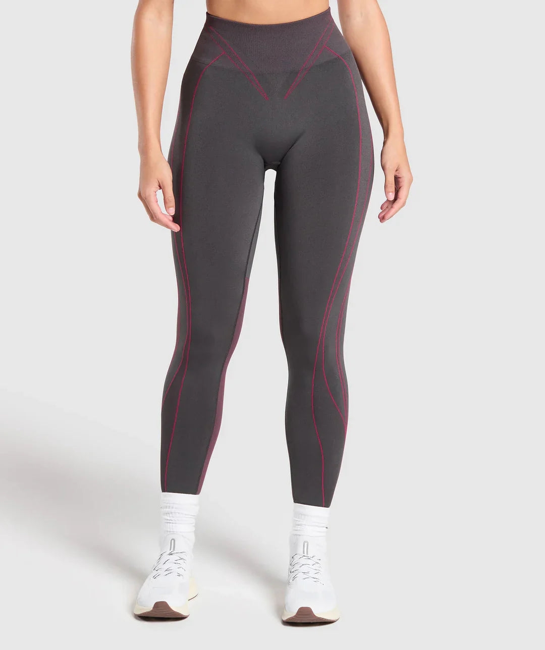 Apex Contrast Leggings Grey/Pink