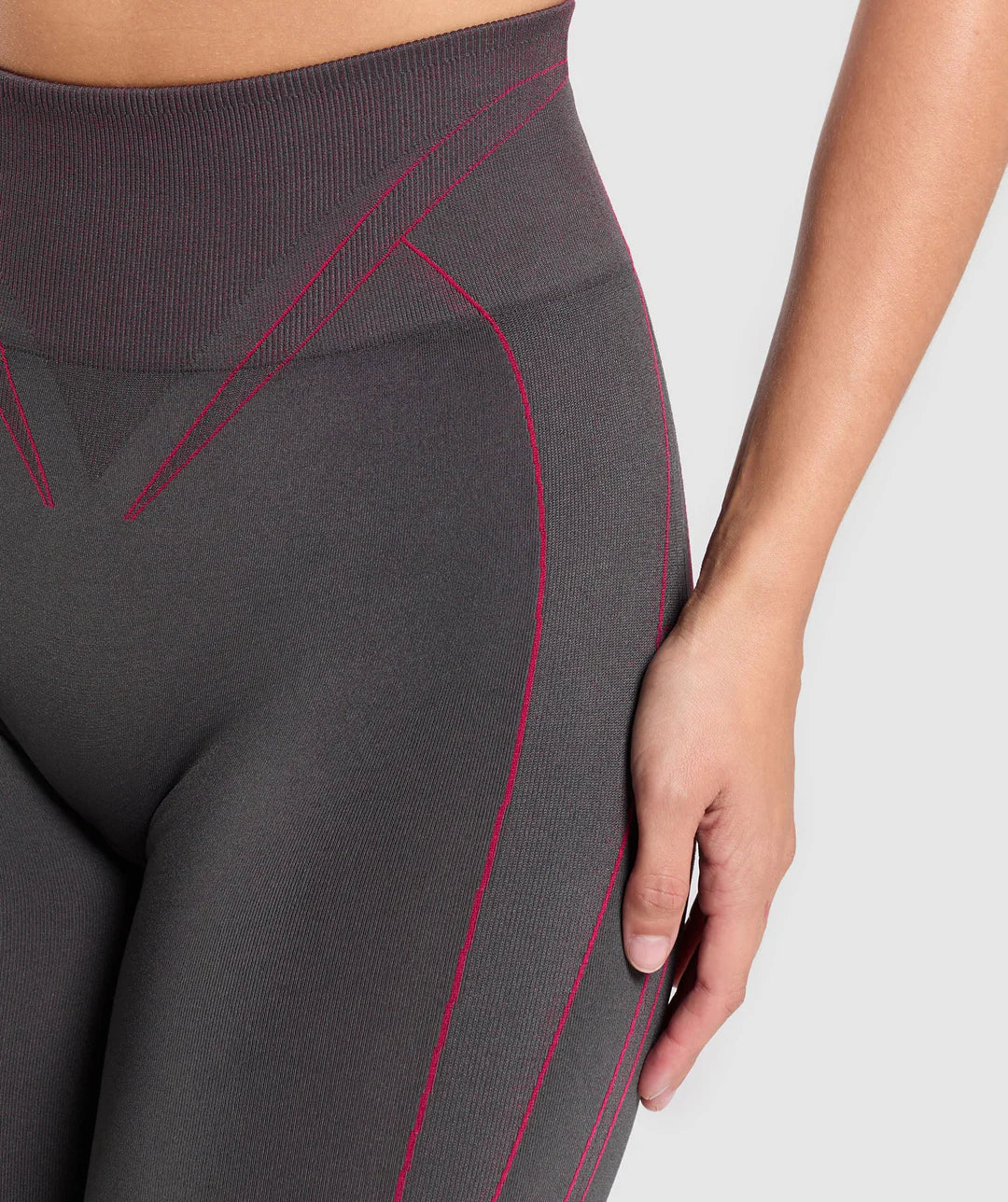 Apex Contrast Leggings Grey/Pink