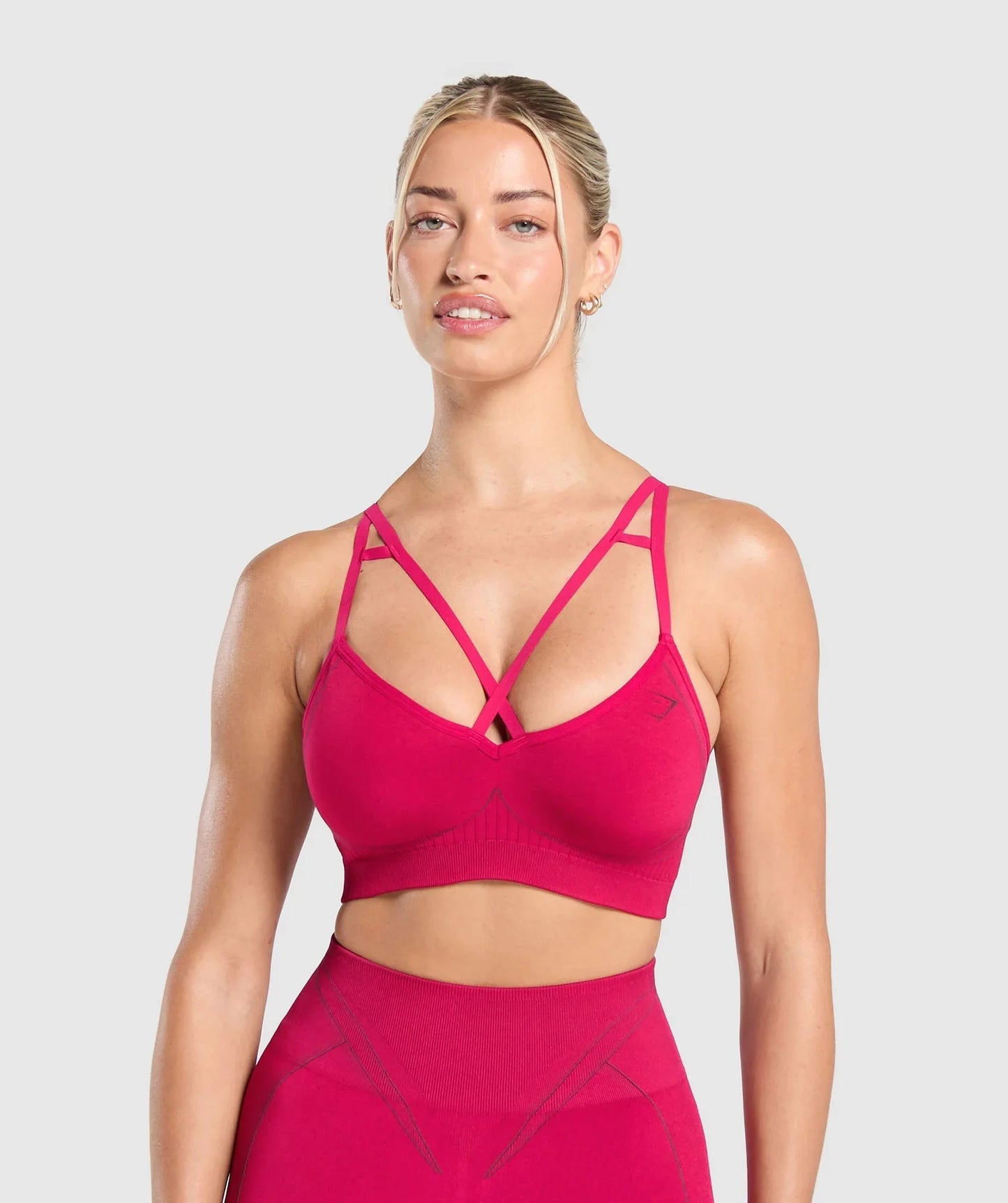 Apex Contrast Sports Bra - Build Pink/Asphalt Grey