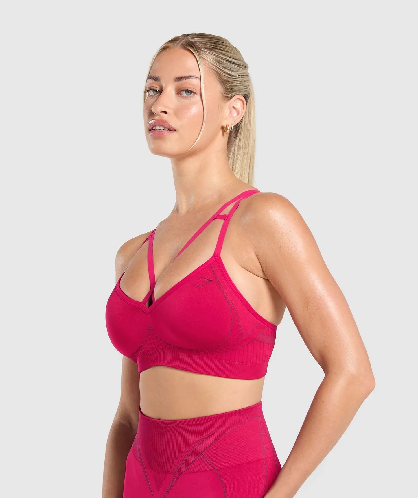 Apex Contrast Sports Bra - Build Pink/Asphalt Grey