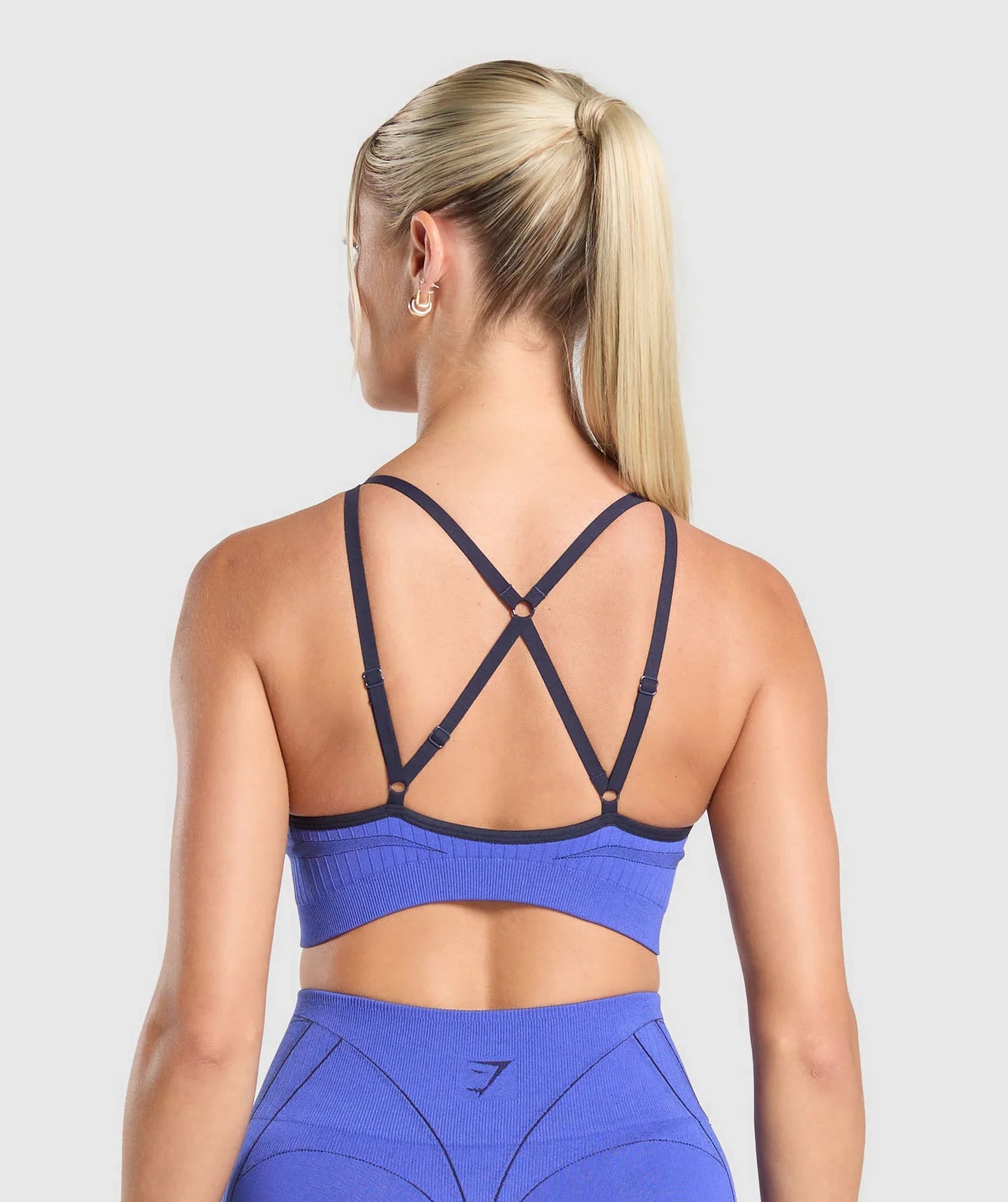 Apex Contrast Sports Bra - Force Blue/Heavy Blue