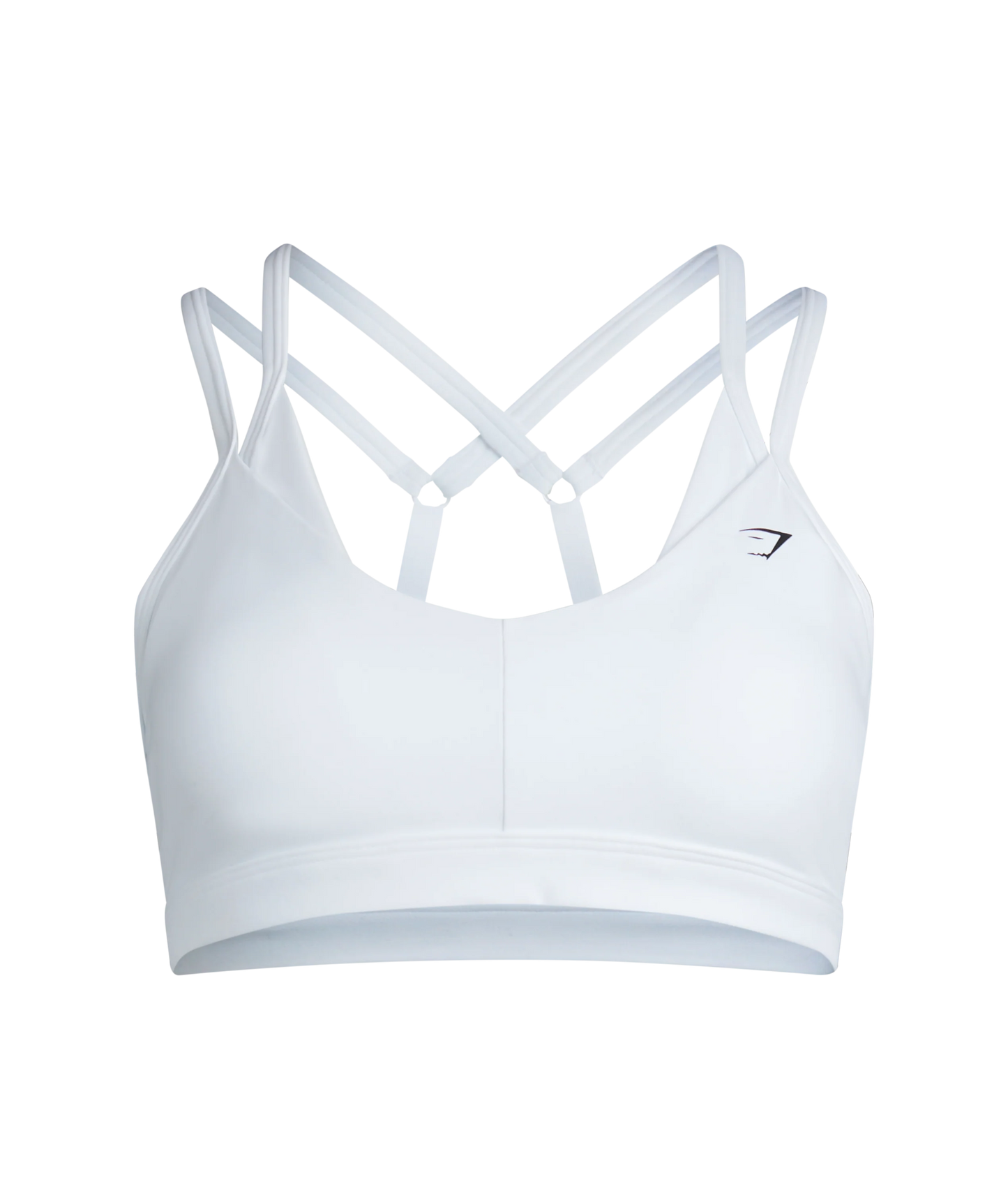 Double Up Sports Bra - White