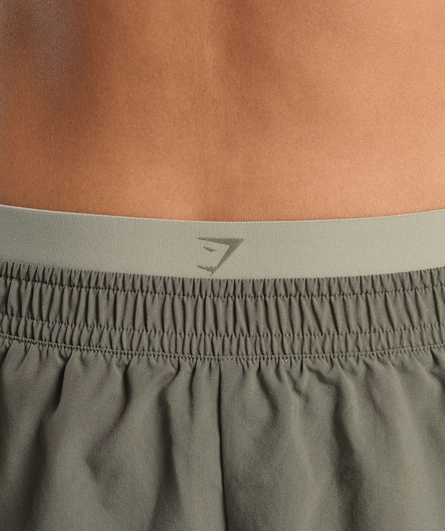 Double Waistband Shorts - Base Green/Chalk Green