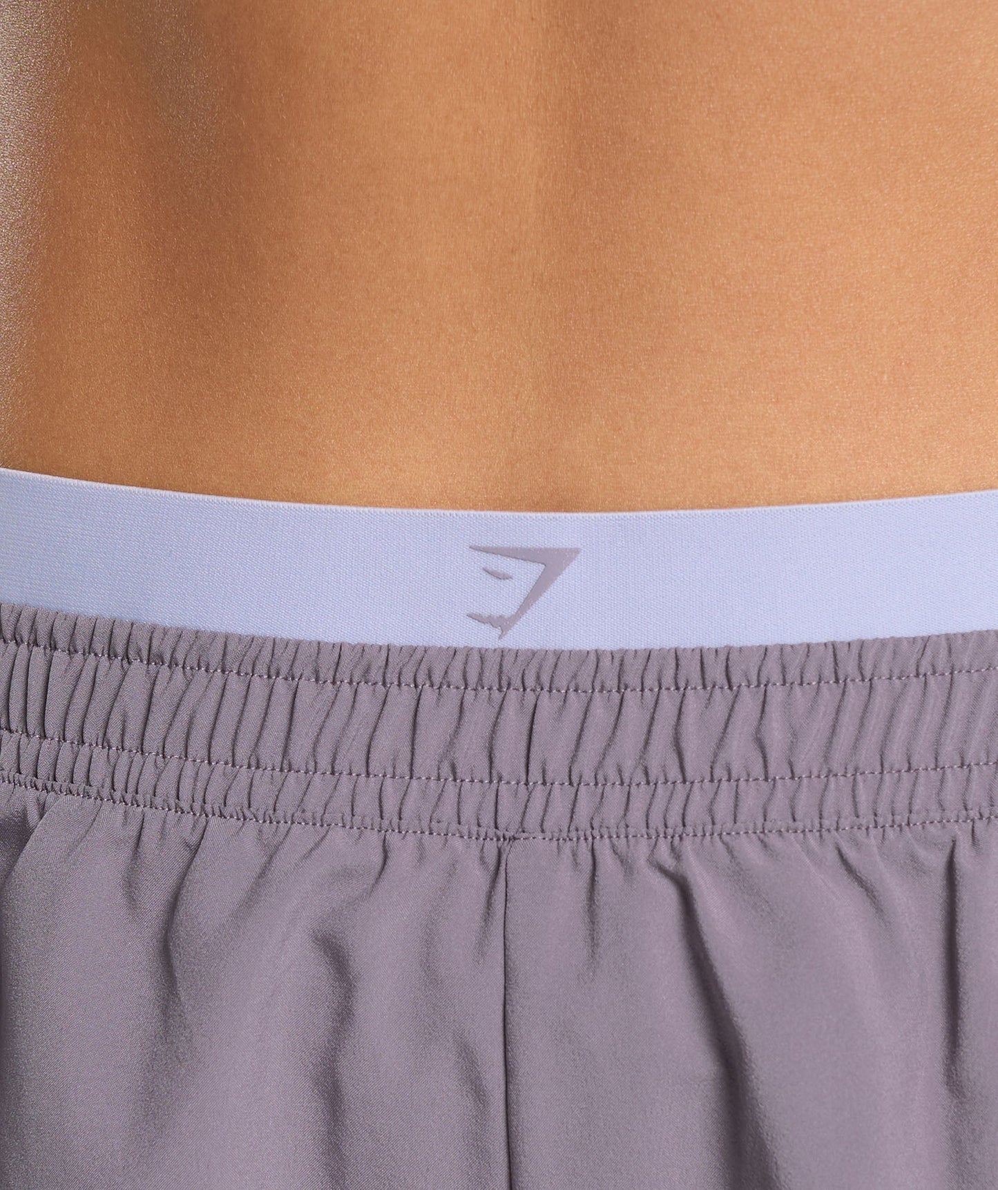 Double Waistband Shorts - Fog Purple/Silver Lilac