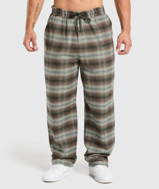 Flannel Pants - Strength Green