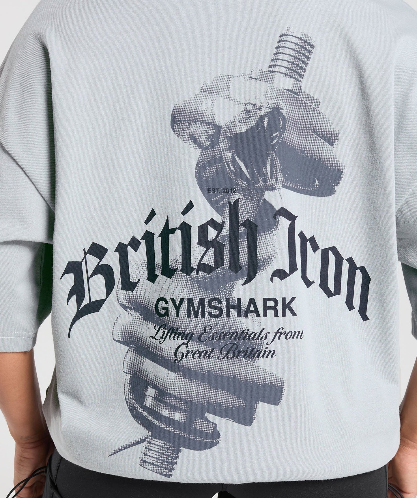 British Iron Heavyweight T-Shirt - Ice Grey