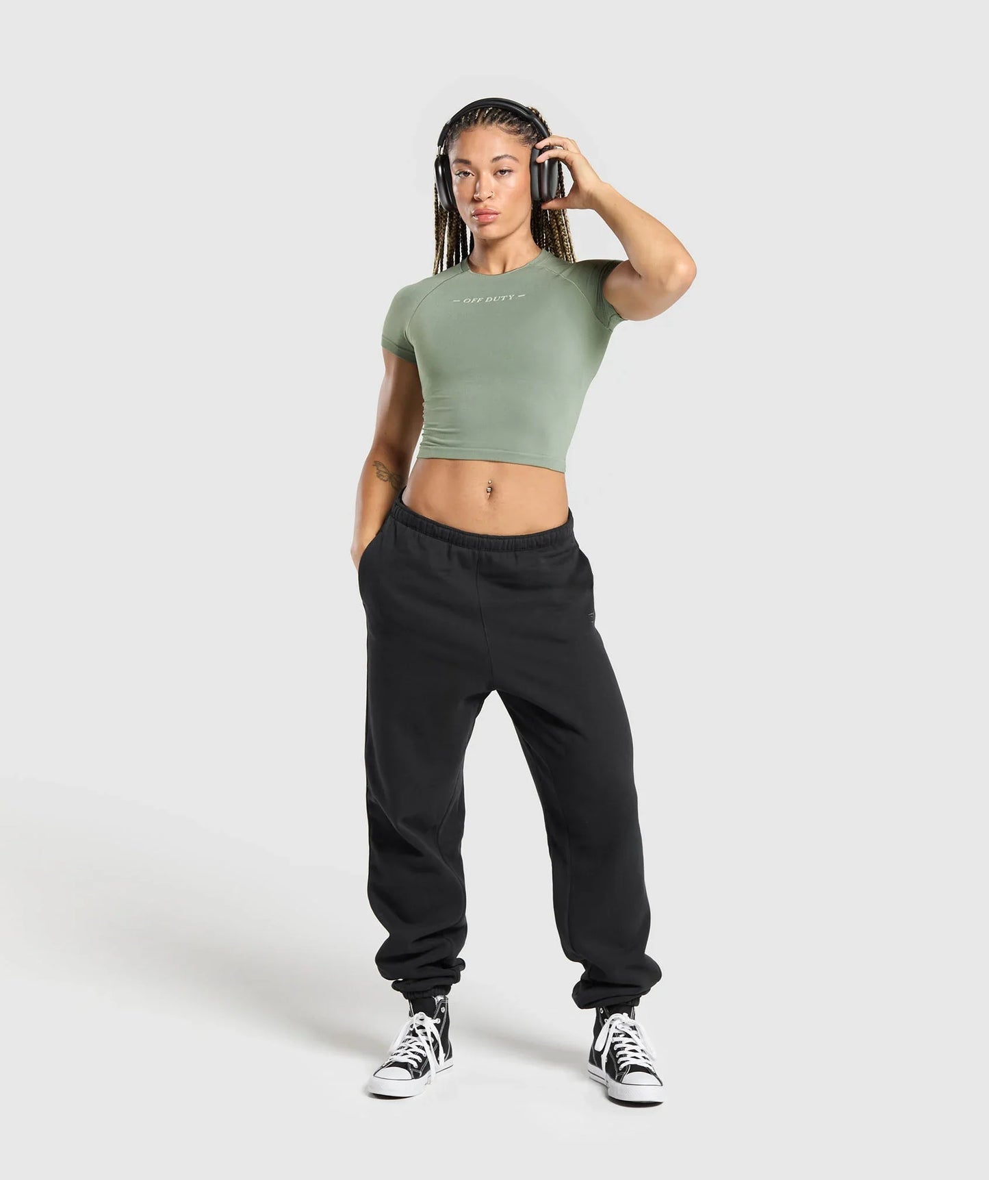 Off Duty Seamless Baby Tee - Unit Green