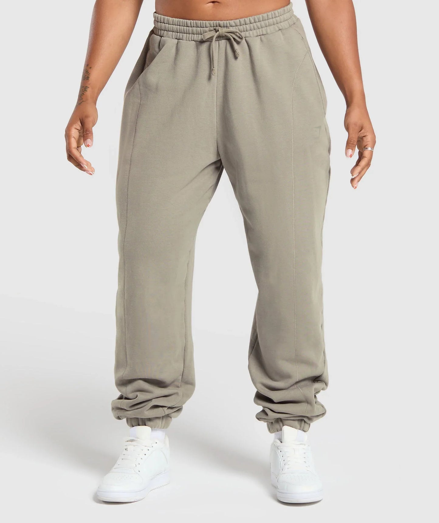 Power Washed Joggers - Linen Brown