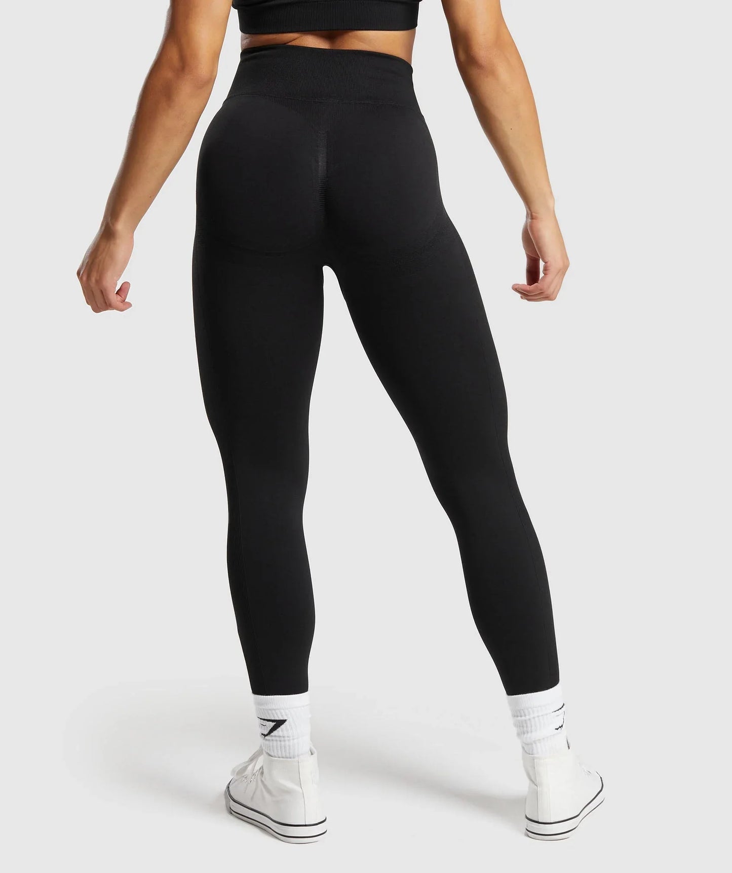 Lift Contour Seamless Leggings - Black/Black Marl