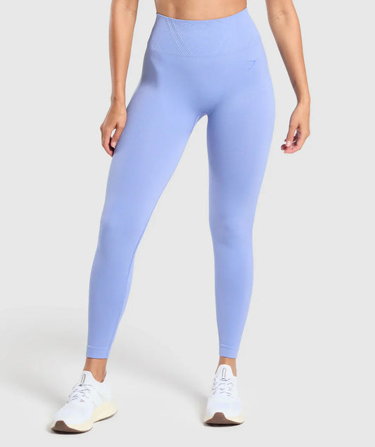 Corset Seamless Leggings Lift Blue