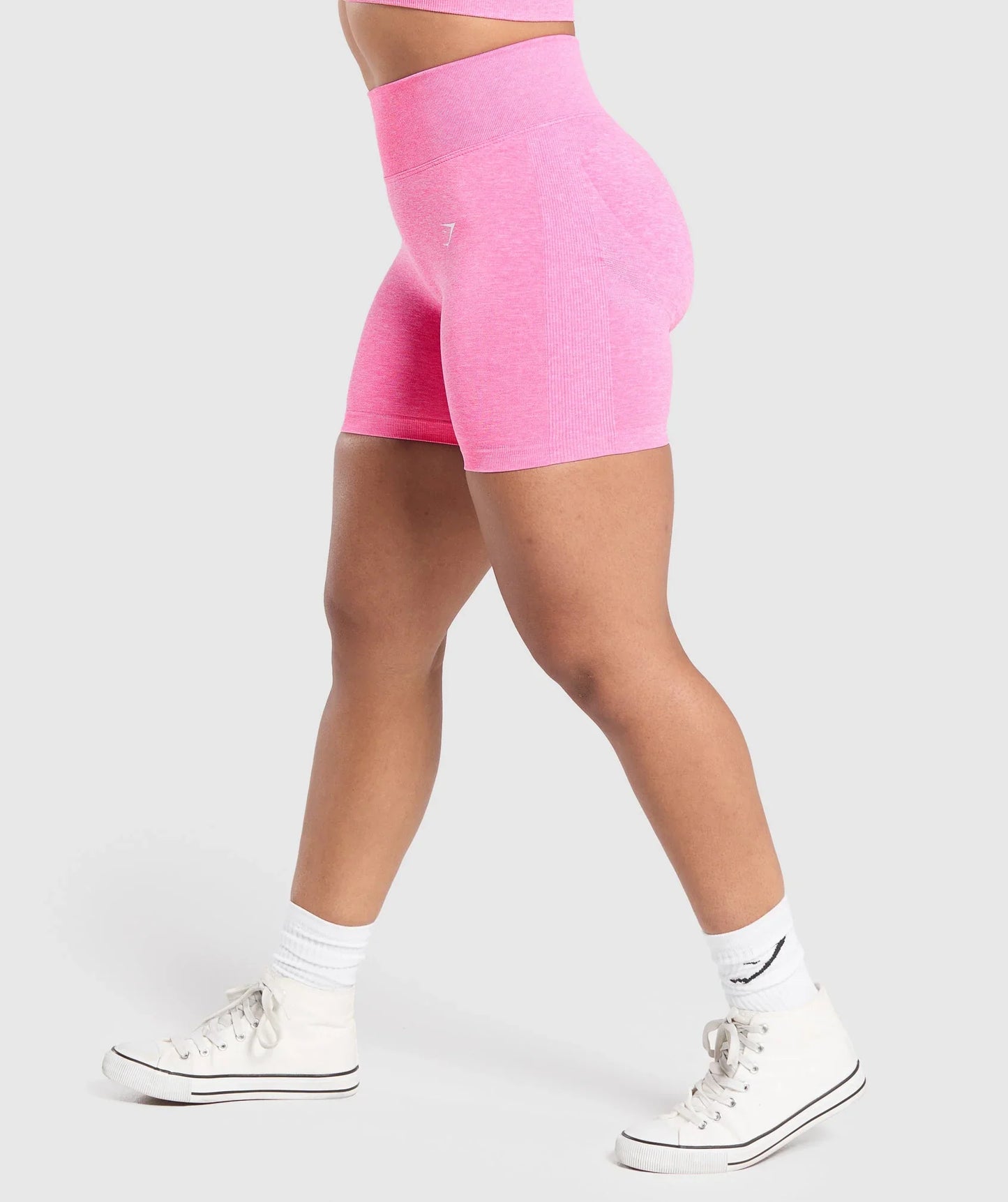 Lift Contour Seamless Shorts - Physical Pink/White Marl