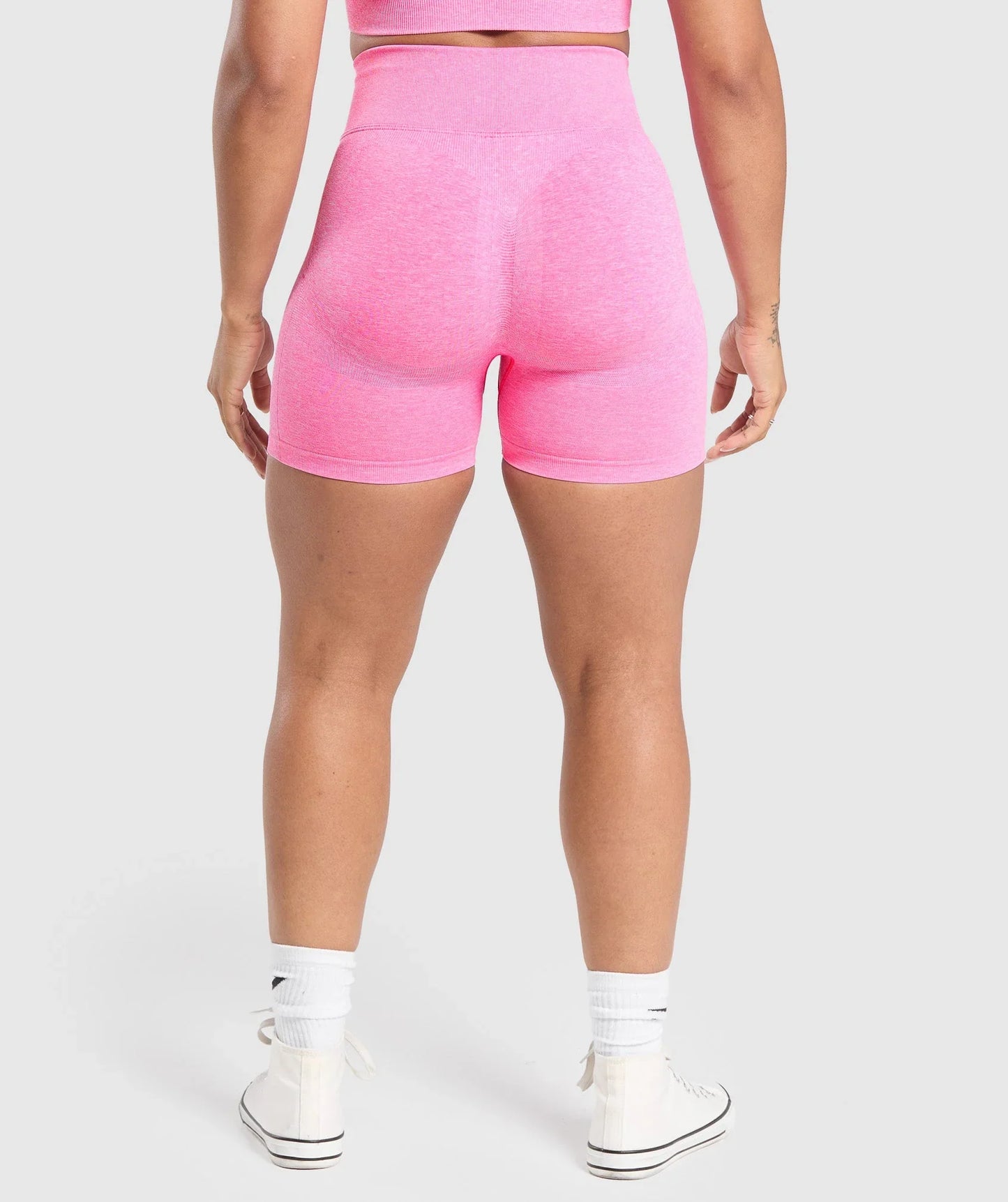 Lift Contour Seamless Shorts - Physical Pink/White Marl