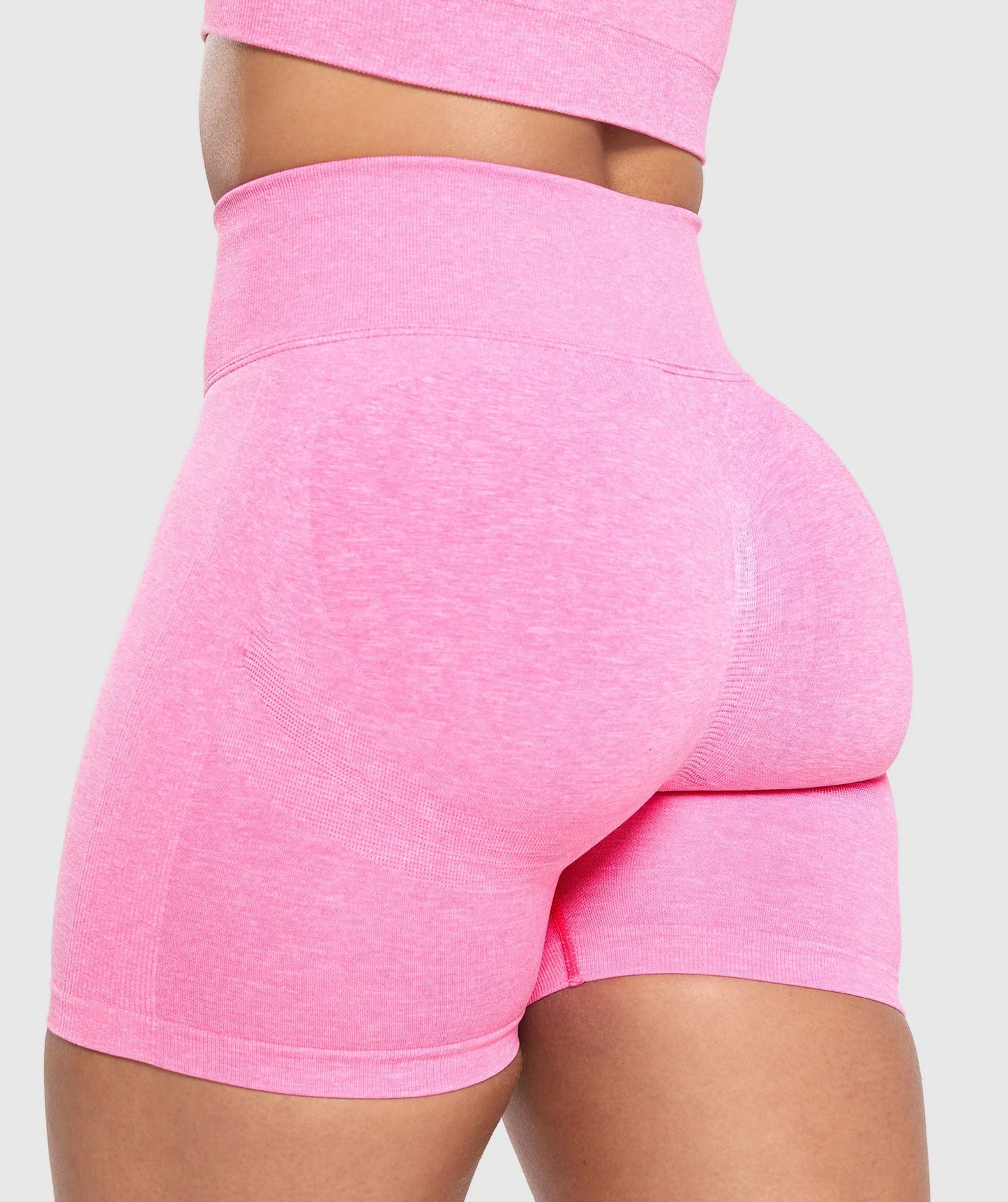 Lift Contour Seamless Shorts - Physical Pink/White Marl