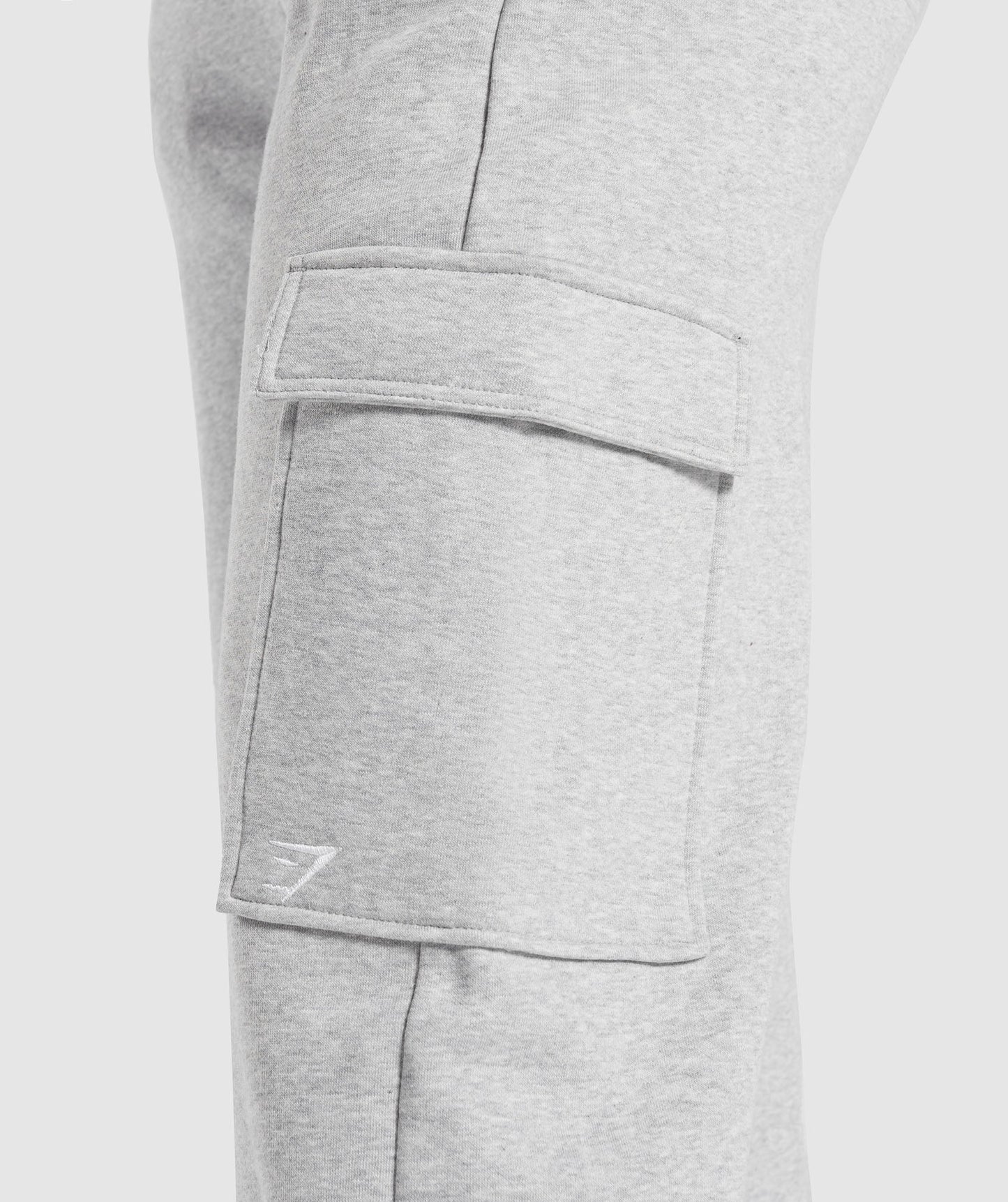 Fleece Cargo Pants - Light Grey Marl