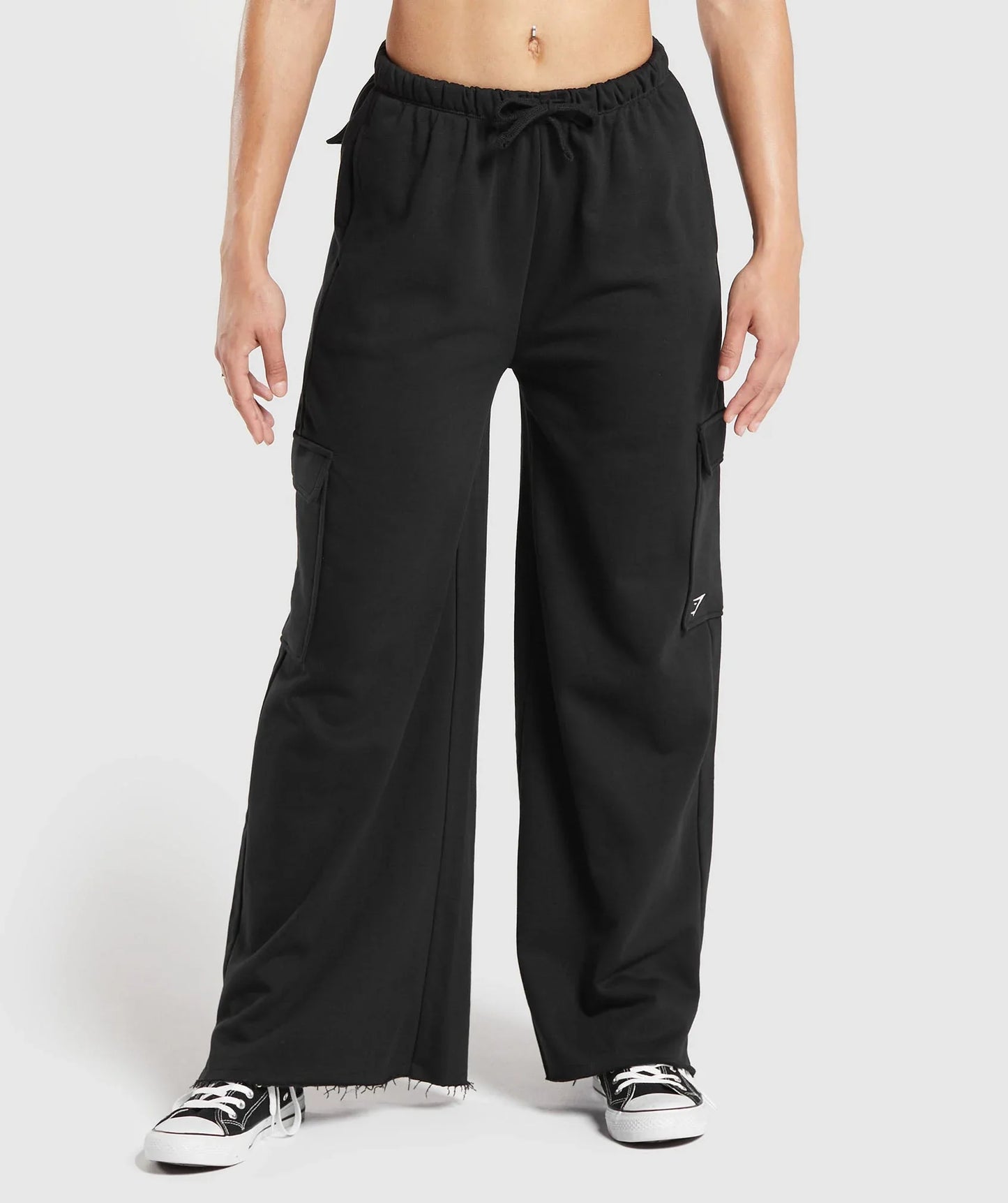 Fleece Cargo Pants - Black