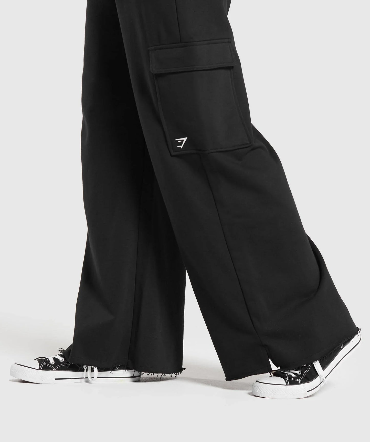 Fleece Cargo Pants - Black