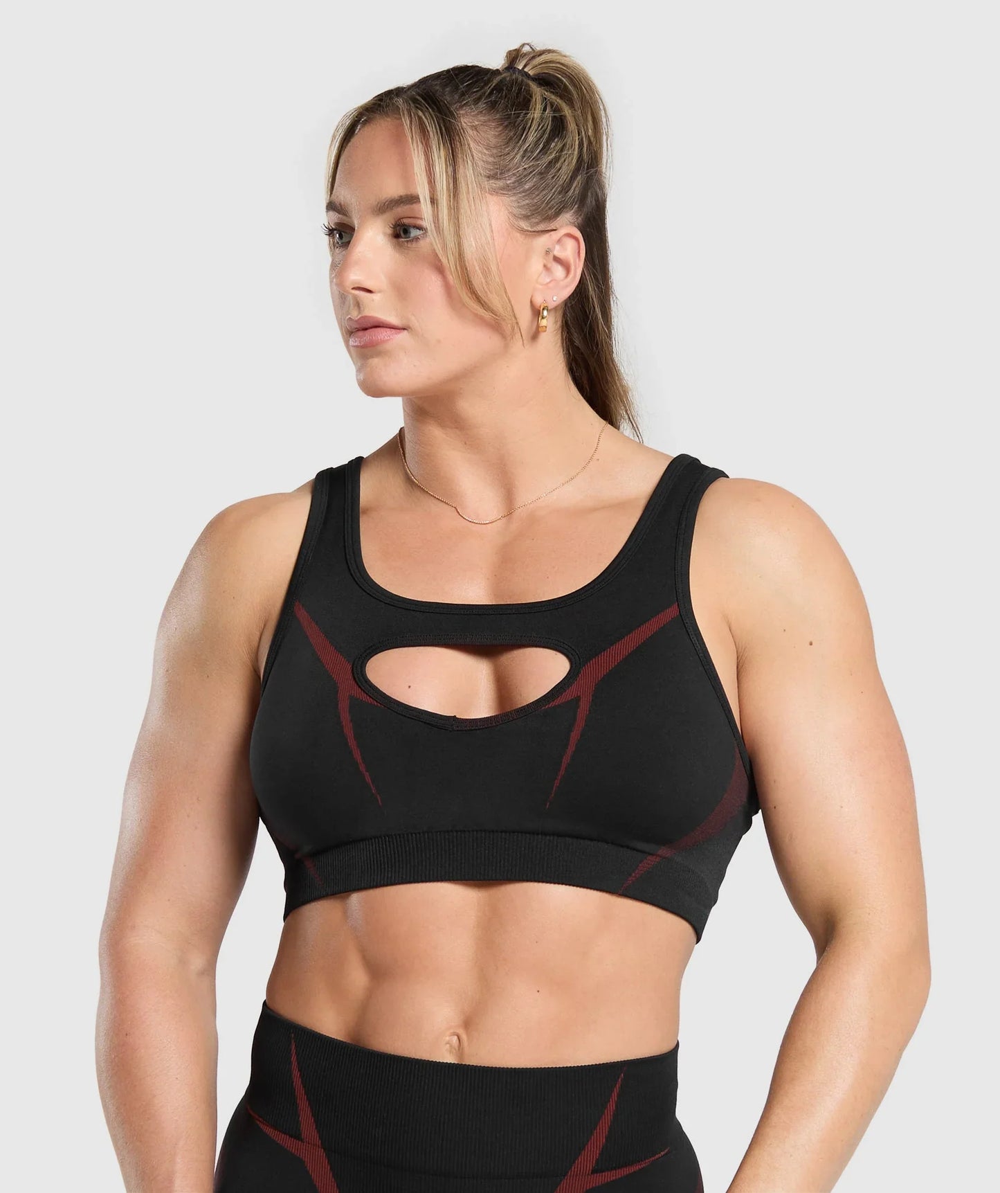 Apex Lift Sports Bra - Black/Reps Red