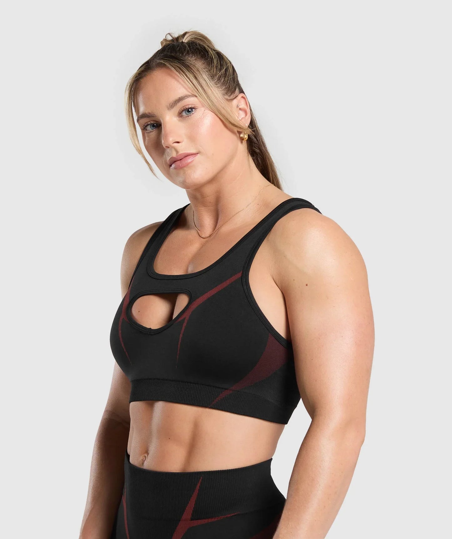 Apex Lift Sports Bra - Black/Reps Red