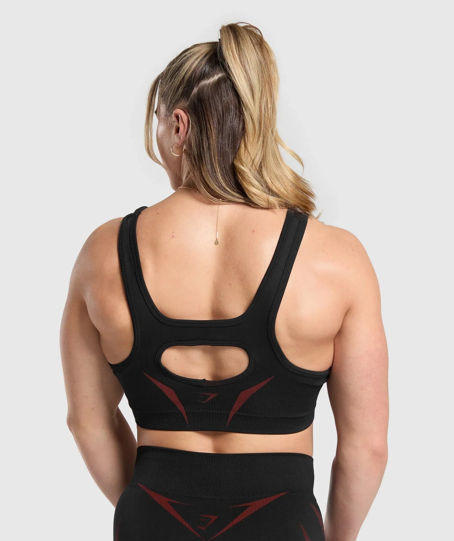 Apex Lift Sports Bra - Black/Reps Red