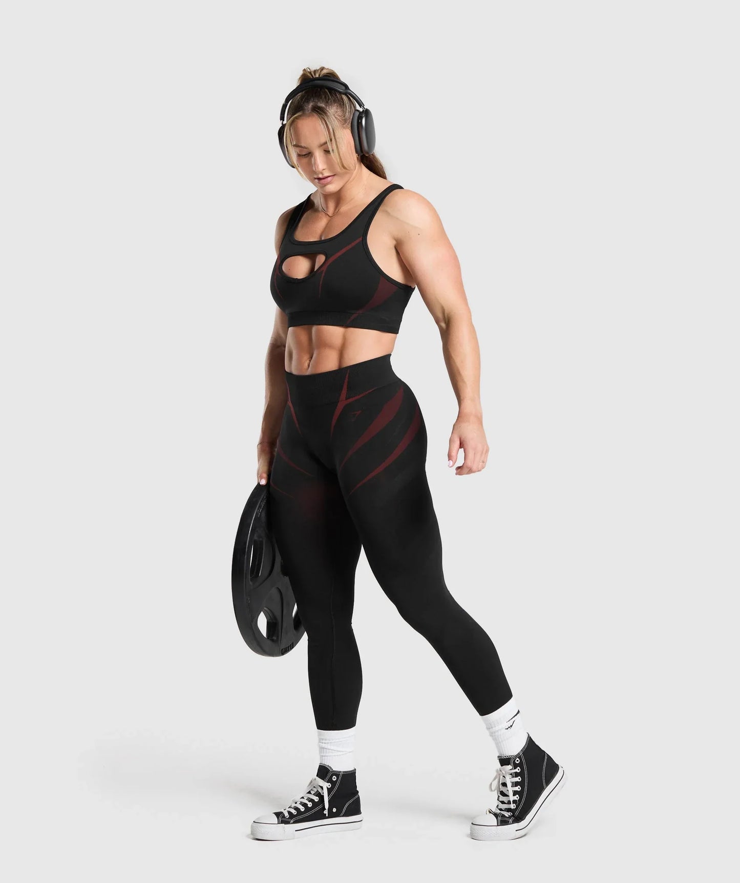 Apex Lift Sports Bra - Black/Reps Red