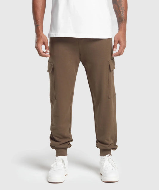 Rest Day Essentials Cargo Joggers - Penny Brown