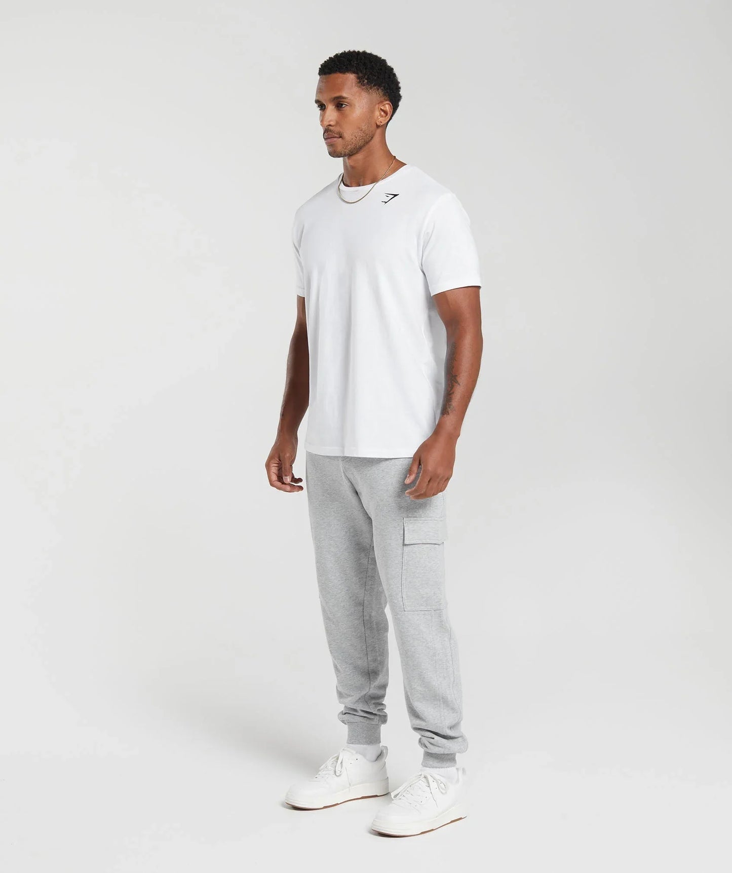 Rest Day Essentials Cargo Joggers - Light Grey Core Marl