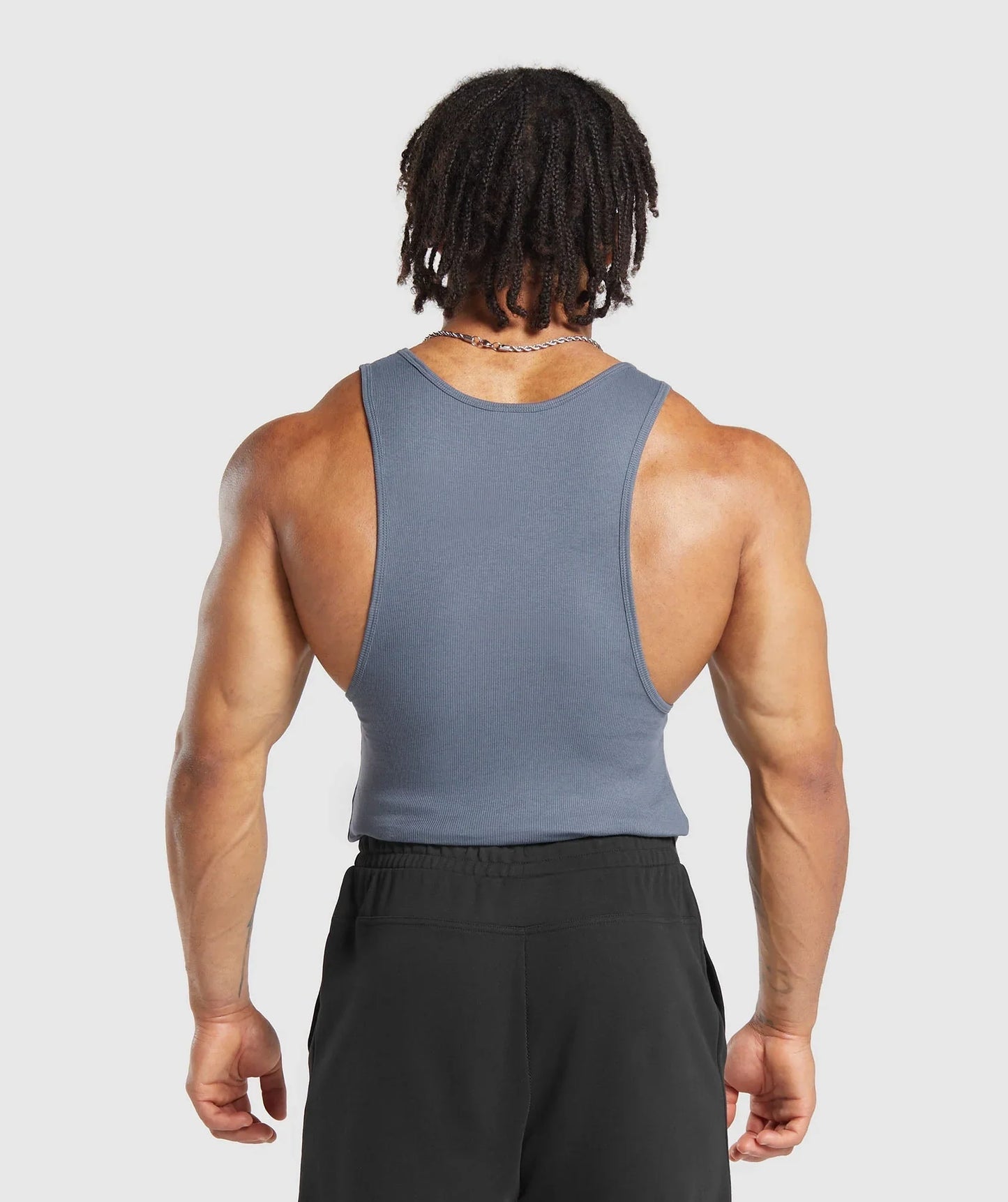 Ribbed Tank 1PK - Iron Blue