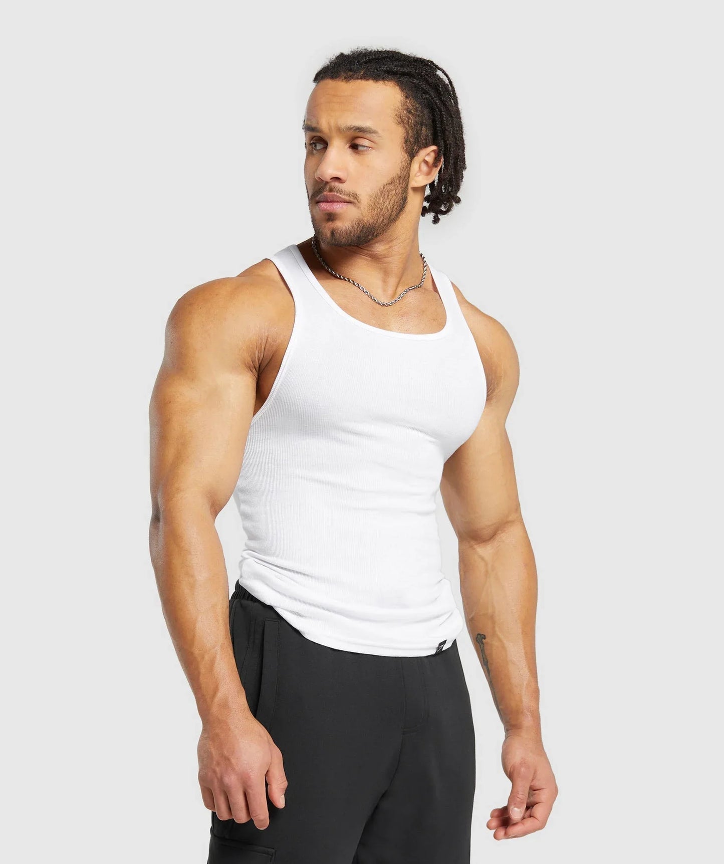 Ribbed Tank 3 Pack - White