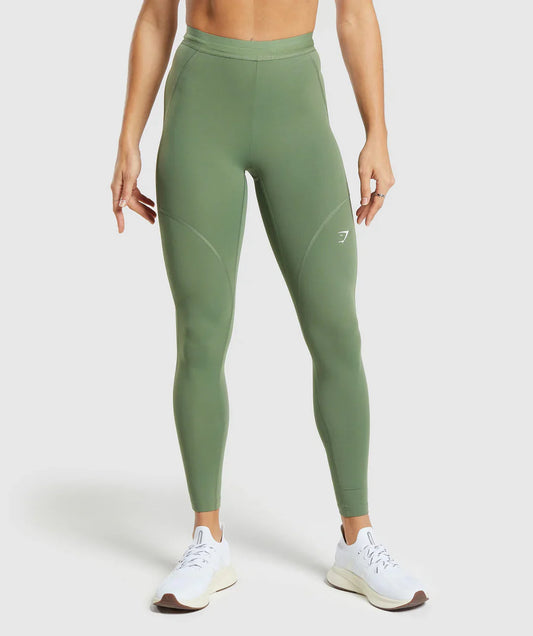 Running Leggings Force Green