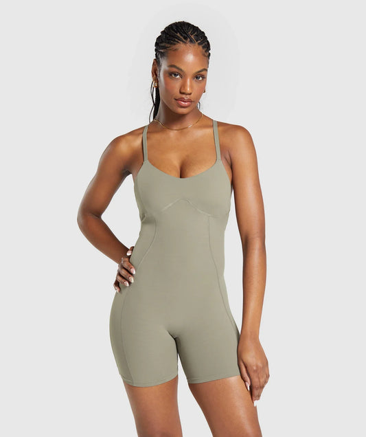 Strappy All In One - Linen Brown