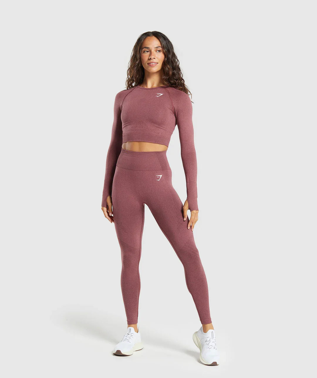 Vital Seamless Leggings Burgundy Pink /Marl